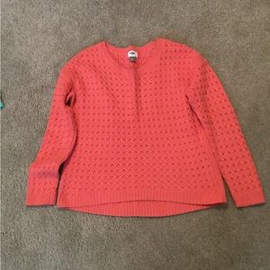 Old Navy Coral Crew Neck Sweater